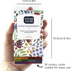 Viviva Colors Akwarele w książce - - Original Single Set, 16 kolorów ><noscript><img width=