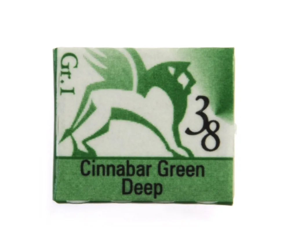 Renesans Akwarele w półkostkach - - 38, cinnabar green deep, 1,5 ml