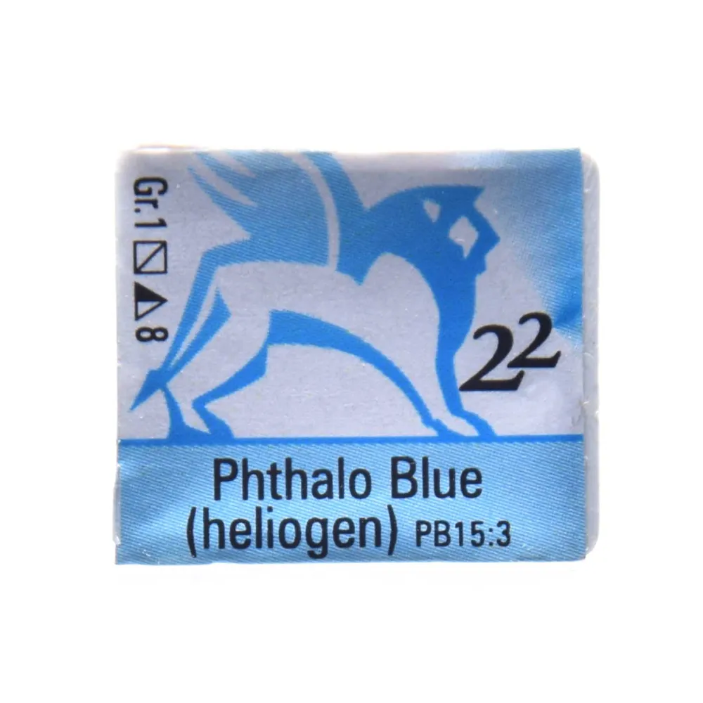 Renesans Akwarele w półkostkach - - 22, phthalo blue, 1,5 ml