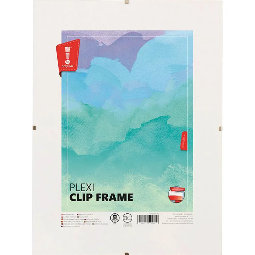 MemoBe Antyrama pleksi - - 29,7 x 42 cm