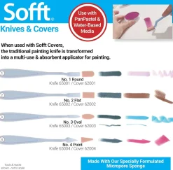 PanPastel Aplikator do pasteli Sofft Knife & Covers - nr 4 Point