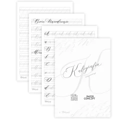 PaperConcept Arkusz do ćwiczeń z kaligrafii nowoczesnej - - Świąteczne wyrażenia > Podręczniki