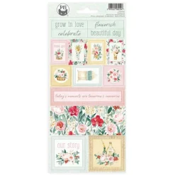 Piatek Trzynastego Arkusz papierowych naklejek 10,5 x 23 cm - Piątek Trzynastego - Flowerish 02