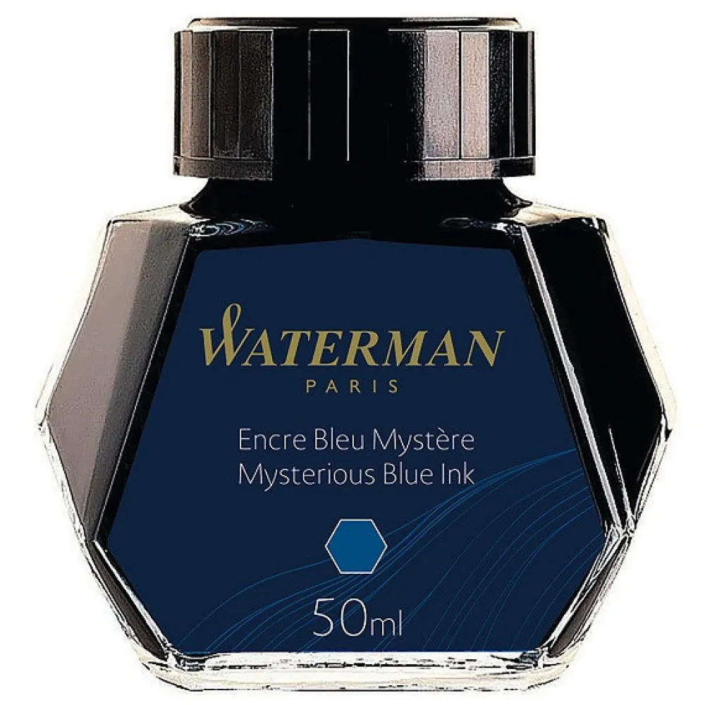 Waterman Atrament do piór wiecznych - - Intense Black, 50 ml > Atramenty
