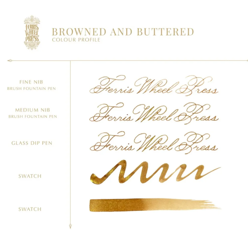 Ferris Wheel Press Atrament - - Browned and Buttered 38 ml