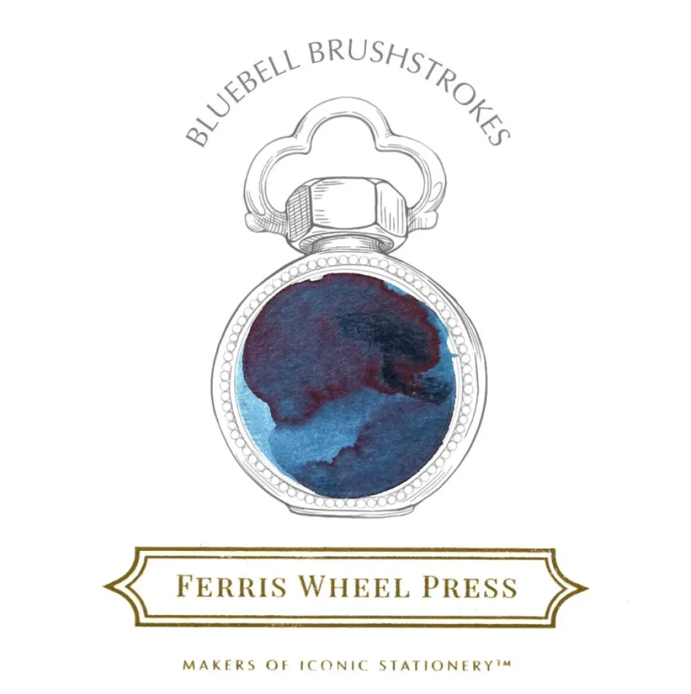 Ferris Wheel Press Atrament - - Bluebell Brushstrokes, 38 ml