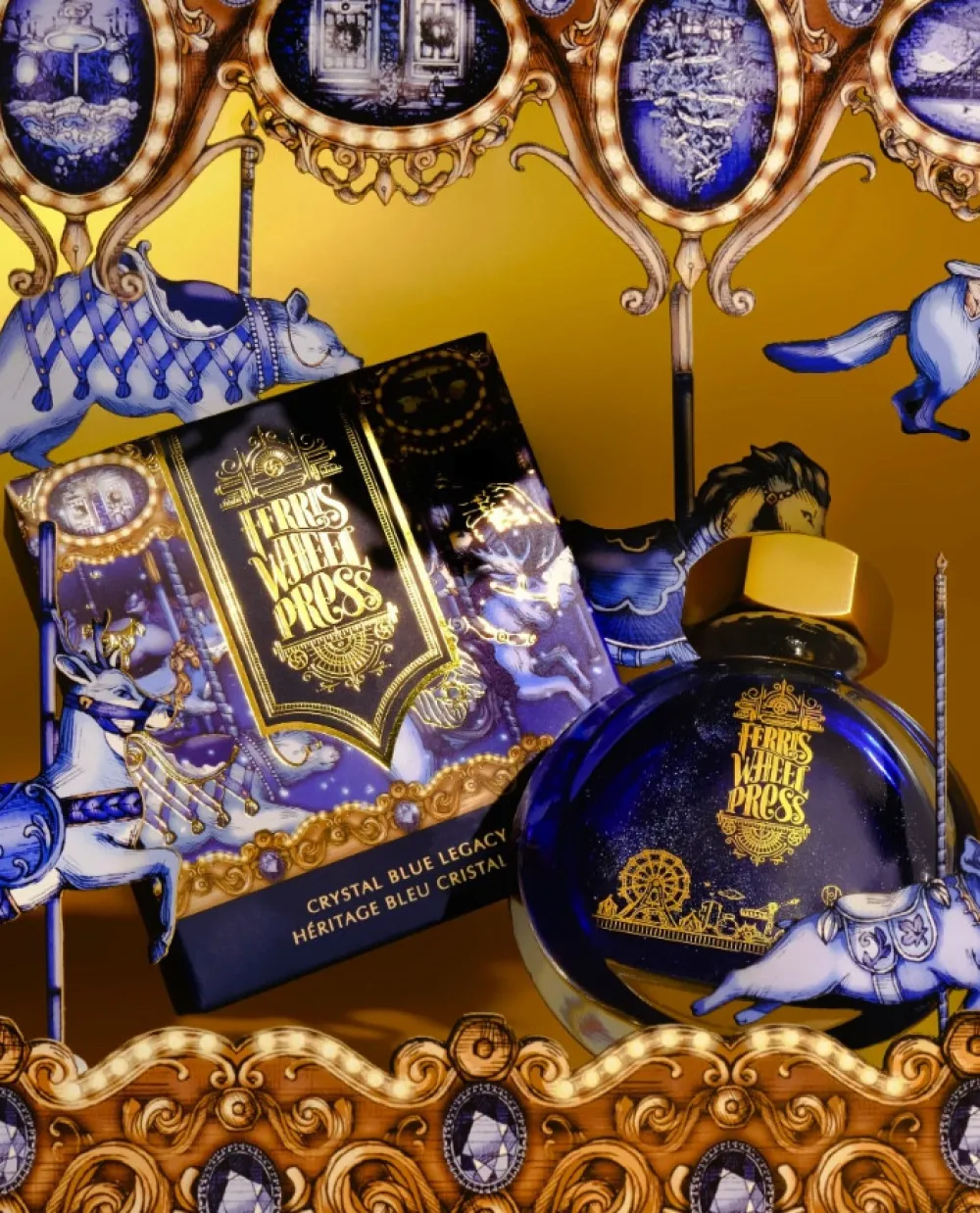 Ferris Wheel Press Atrament - - Crystal Blue Legacy, 38 ml > Atramenty