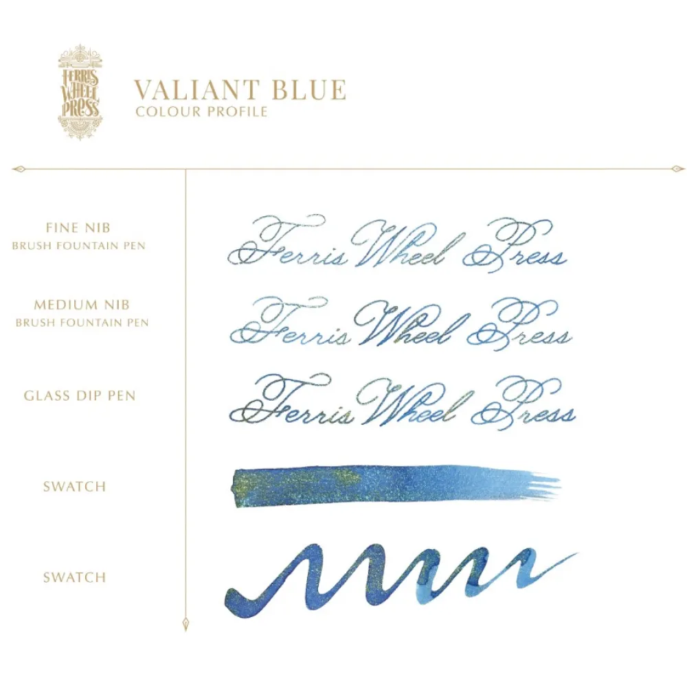 Ferris Wheel Press Atrament FerriTales - - Valiant Blue, 20 ml