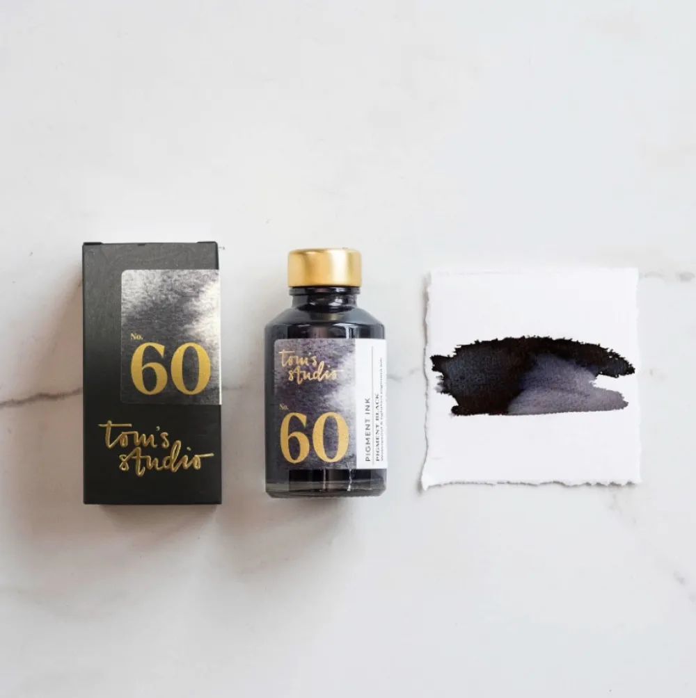 Tom's Studio Atrament Finest Ink - - 60 Pigment Black 50 ml > Atramenty