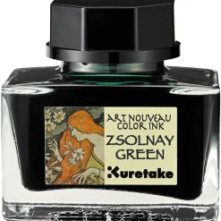 Kuretake Atrament Ink-Cafe Art Noveau - - Zsolnay Green, 21 ml