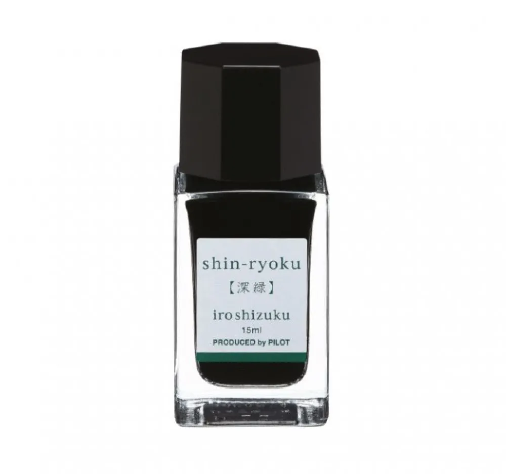 Pilot Atrament Iroshizuku - - Shin-Ryoku (Forest Green), 15 ml > Atramenty