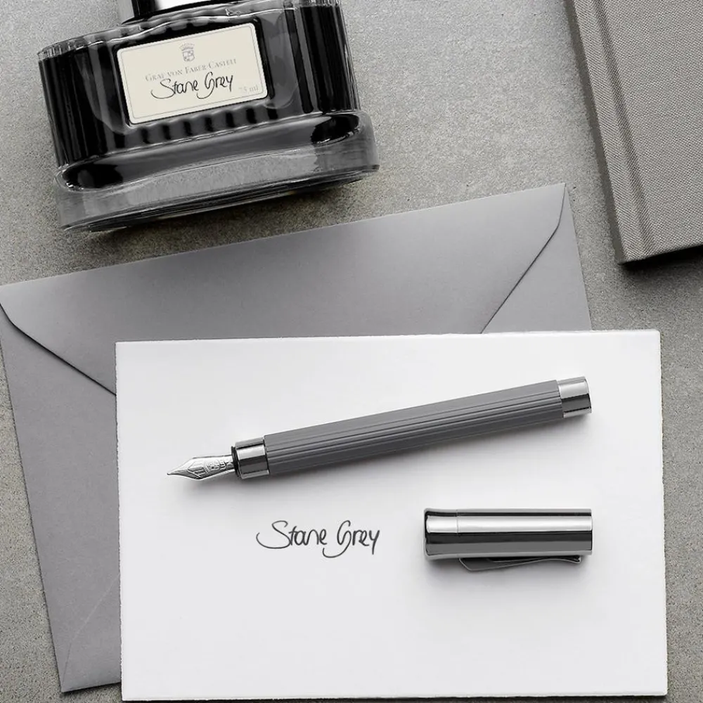 Graf Von Faber-Castell Atrament permanentny - - Stone Grey, 75 ml > Atramenty