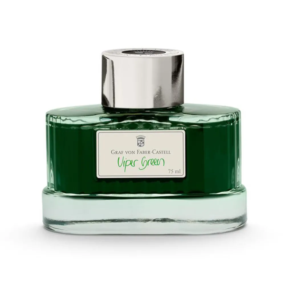 Graf Von Faber-Castell Atrament permanentny - - Viper Green, 75 ml > Atramenty