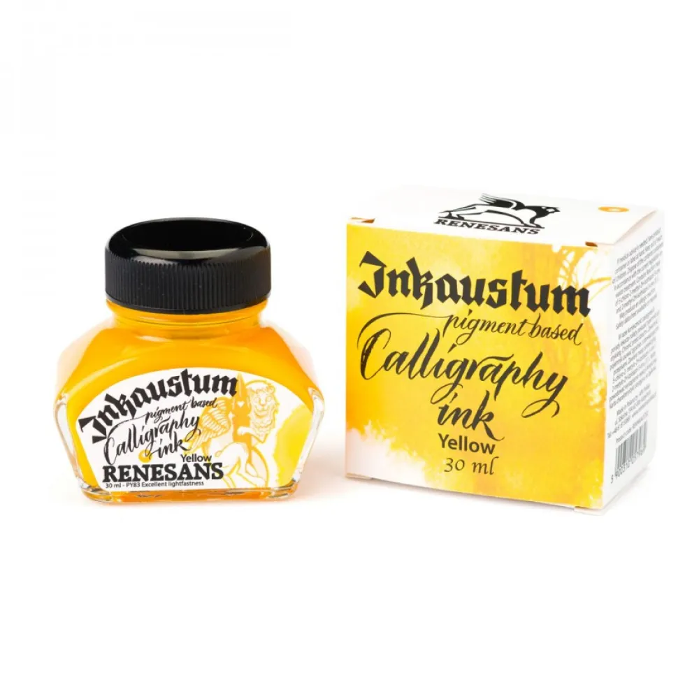 Renesans Atrament pigmentowy Inkaustum - - żółty 30 ml > Atramenty
