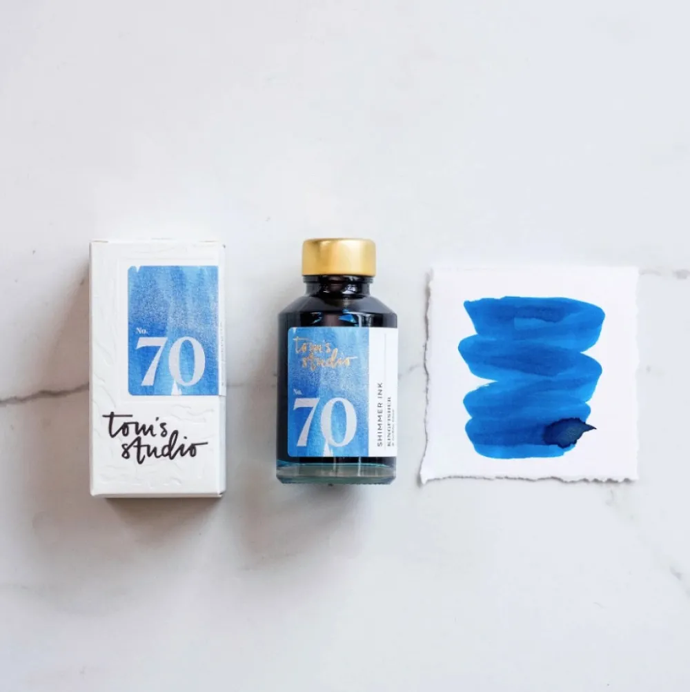 Tom's Studio Atrament Shimmer Ink - - 70 Kingfisher 50 ml