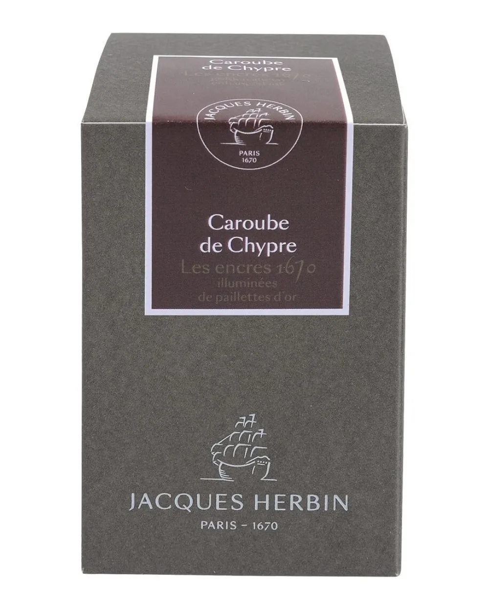 J.Herbin Atrament 1670 w butelce - - Carob of Cyprus, 50 ml