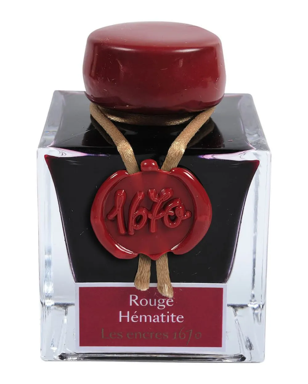 J.Herbin Atrament 1670 w butelce - - Hematite Red, 50 ml