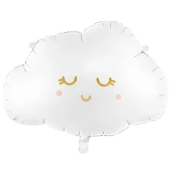 PartyDeco Balon foliowy Chmurka - biała, 51 x 35,5 cm > Balony Foliowe