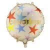 PartyDeco Balon foliowy Congrats! - beżowy 35 cm
