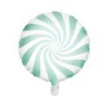 PartyDeco Balon foliowy Cukierek - miętowy, 35 cm > Balony Foliowe