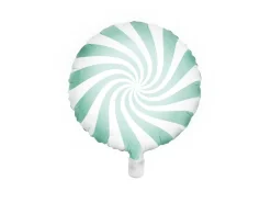 PartyDeco Balon foliowy Cukierek - miętowy, 35 cm > Balony Foliowe