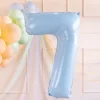 PartyDeco Balon foliowy Cyfra 8 - jasnoniebieski, 72 cm > Balony Foliowe