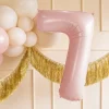 PartyDeco Balon foliowy Cyfra 8 - jasnoróżowy, 72 cm > Balony Foliowe