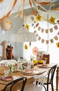 PartyDeco Balon foliowy Cyfra 1 Miś - beżowy, 81 x 72 cm ><noscript><img width=