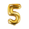 PartyDeco Balon foliowy cyfra 4 - złoty, 35 cm > Balony Foliowe