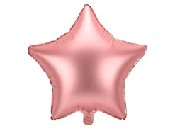 PartyDeco Balon foliowy Gwiazdka - różowe złoto, 42 cm