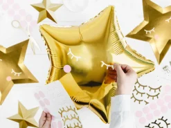 PartyDeco Balon foliowy Gwiazdka - złoty, 40 cm > Balony Foliowe