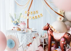 PartyDeco Balon foliowy Koń - brązowy, 110 x 126 cm
