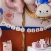PartyDeco Balon foliowy Kotek Happy Birthday - różowy 35 cm