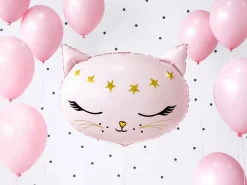 PartyDeco Balon foliowy Kotek - różowy, 36 x 48 cm > Balony Foliowe