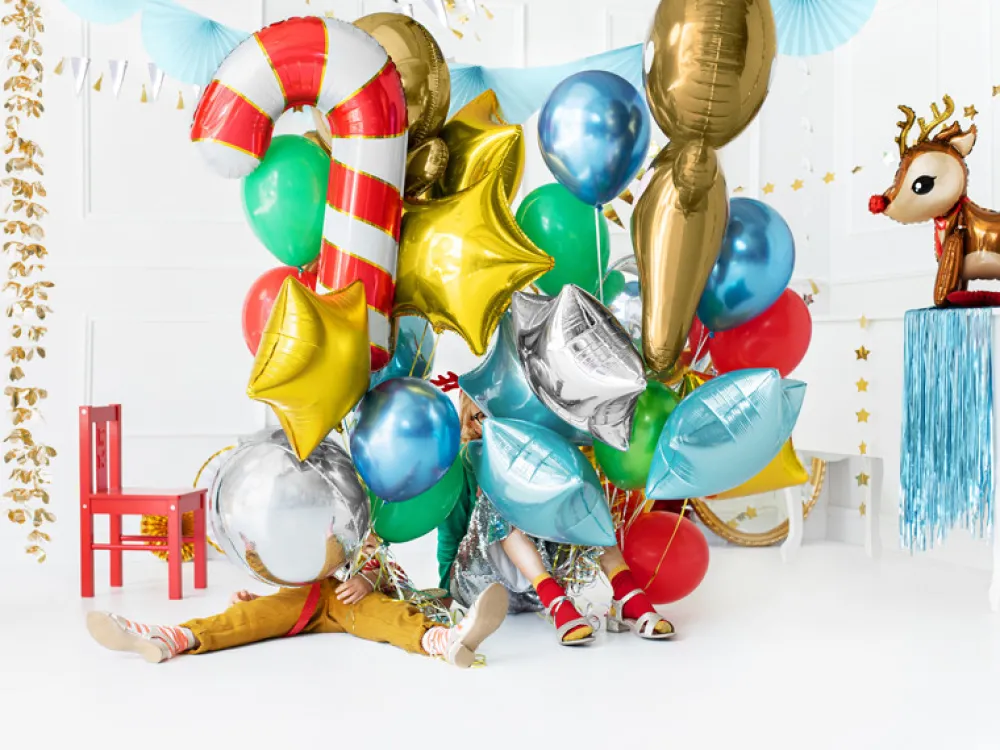 PartyDeco Balon foliowy Laska cukrowa - 50 x 82 cm > Balony Foliowe