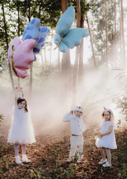 PartyDeco Balon foliowy Motyl - różowy, 69 cm