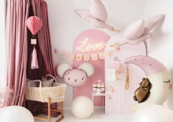 Balon foliowy, Myszka - różowy, 96 x 64 cm > Balony Foliowe