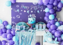 PartyDeco Balon foliowy Narwal - niebieski, 53 x 87 cm ><noscript><img width=