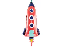 PartyDeco Balon foliowy Rakieta - 44 x 115 cm > Balony Foliowe