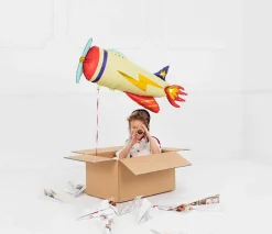 PartyDeco Balon foliowy Samolot - 91 x 39 cm