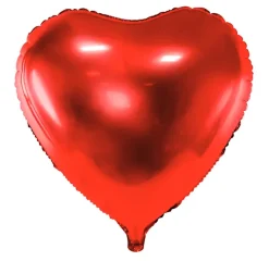 PartyDeco Balon foliowy Serce - czerwony, 35 cm