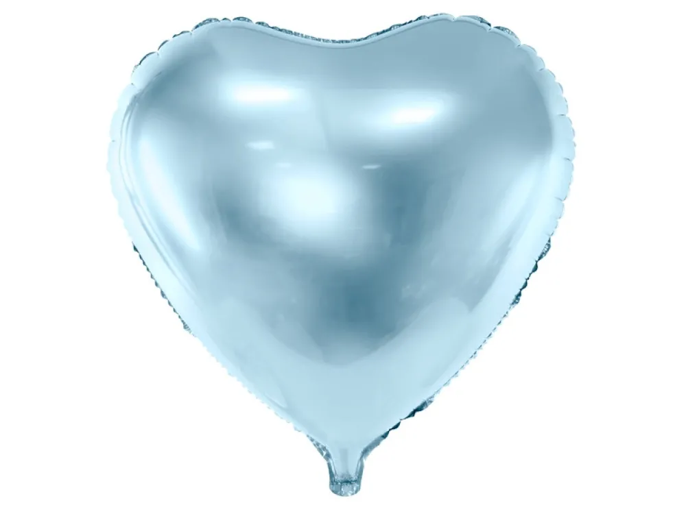 PartyDeco Balon foliowy Serce - jasnoniebieski, 35 cm
