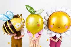 PartyDeco Balon foliowy, Słońce - 90 cm