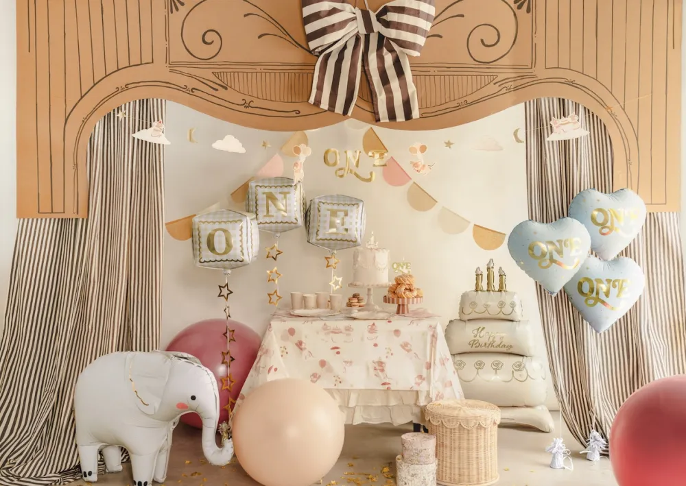 PartyDeco Balon foliowy Słoń - 91 x 61 cm
