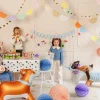 PartyDeco Balon foliowy stojący Buldog - biały, 75 x 57 cm