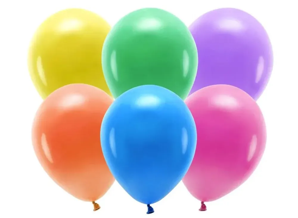 PartyDeco Balony lateksowe Eco, pastelowe - pastelowe, 30 cm, 10 szt.