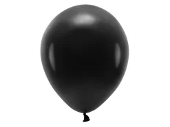 PartyDeco Balony lateksowe Eco, pastelowe - czarne, 30 cm, 10 szt. > Balony Lateksowe