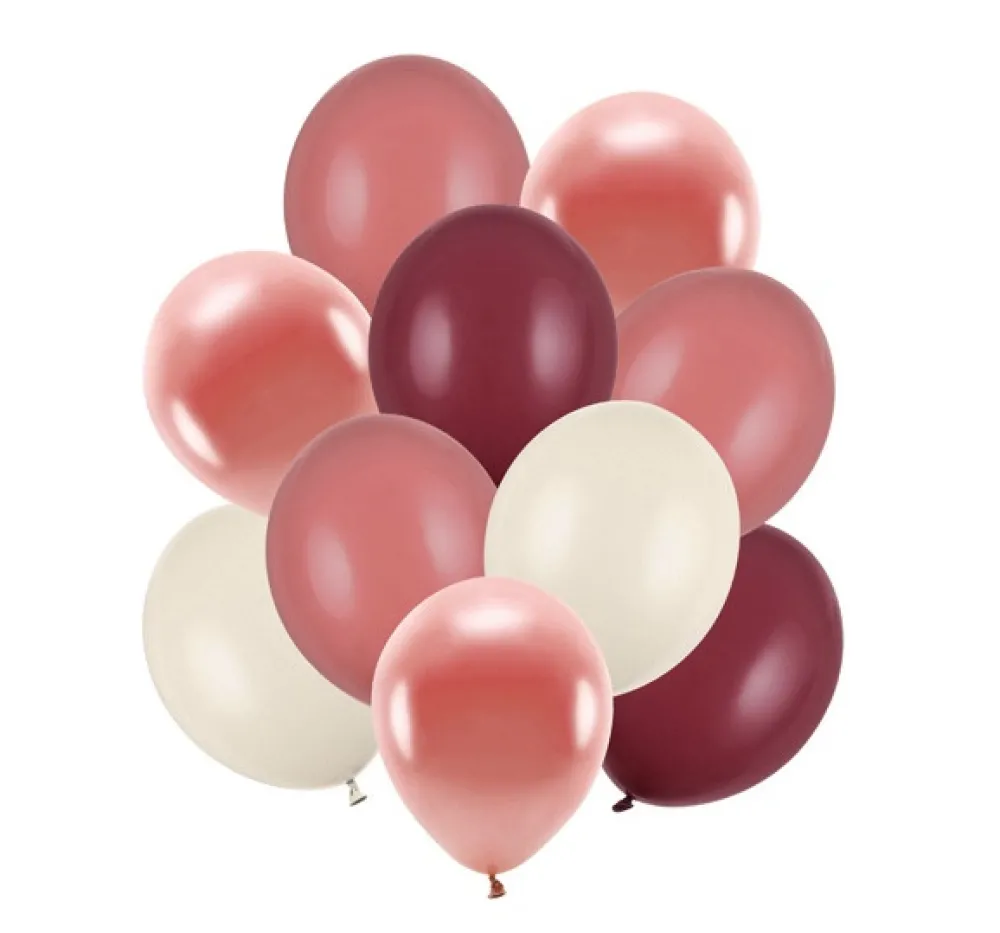 PartyDeco Balony lateksowe - różowe, 10 szt.