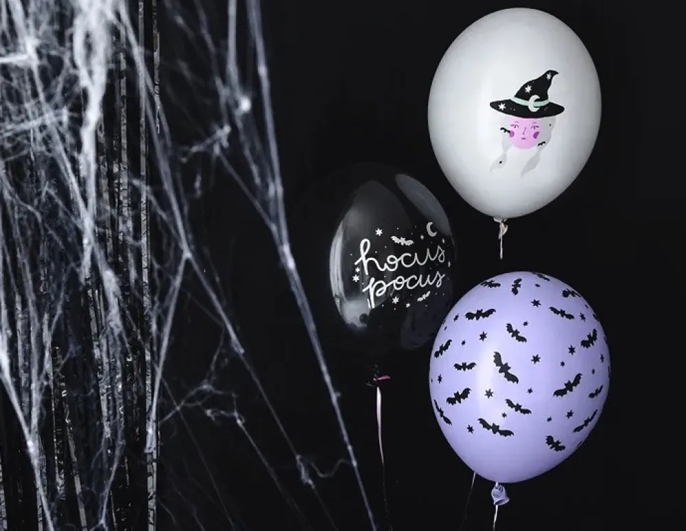 PartyDeco Balony lateksowe, Witch - 30 cm, 6 szt.