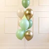 PartyDeco Balony lateksowe - zielone, 10 szt.